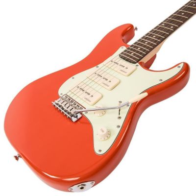 Vintage Reissued V6 Guitarra Eléctrica Firenza Red