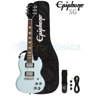 Pack Epiphone Power Player SG Ice Blue