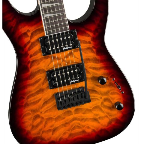Jackson Dinky JS20 2PT Transparent Tobacco Burst Guitarra Eléctrica