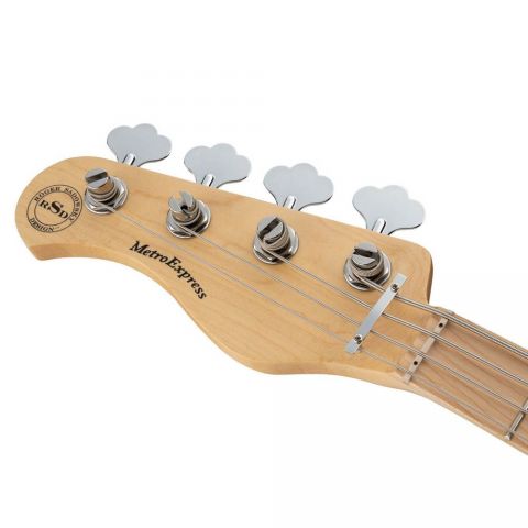Sadowsky MetroExpress 21 Fret Hybrid PJ Maple 4 Zurdo Solid Black High Polish Bajo Eléctrico
