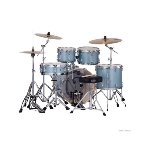 Mapex VE5045FTCVJ Venus Batería Acústica 20" Aqua Blue Sparkle con Herrajes y Platos