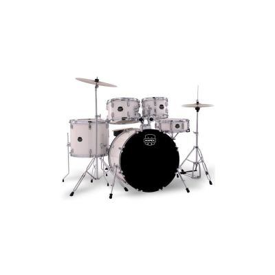 Mapex Comet Batería Acústica 22" White Thin Grain con Herrajes y Platos