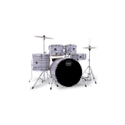 Mapex  Comet Batería Acústica 22" White Marblewood con Herrajes y Platos