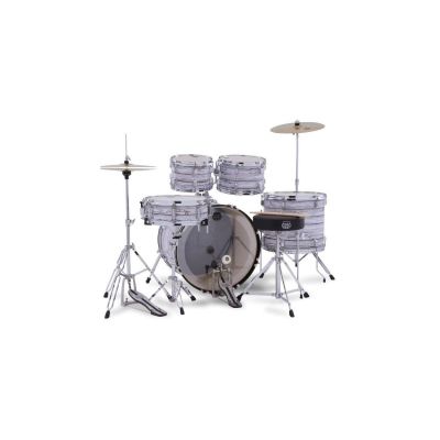 Mapex  Comet Batería Acústica 22" White Marblewood con Herrajes y Platos