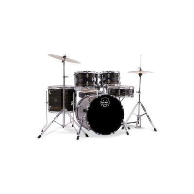 Mapex Comet Batería Acústica 18" Ebony Yellow Grain con Herrajes y Platos