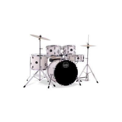 Mapex Comet Batería Acústica 18" White Thin Grain con Herrajes y Platos