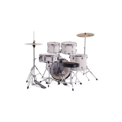 Mapex Comet Batería Acústica 18" White Thin Grain con Herrajes y Platos