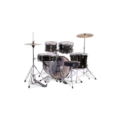 Mapex Comet Batería Acústica 20" Ebony Yellow Grain con Herrajes y Platos 2