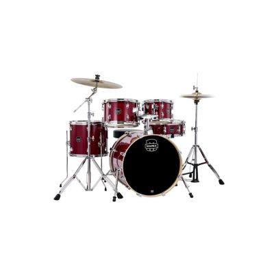 Mapex Venus Batería Acústica 20" Crimson Red Sparkle con Herrajes y Platos