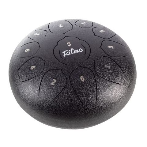Ritmo Tongue Drum 10" Negro 11 Notas