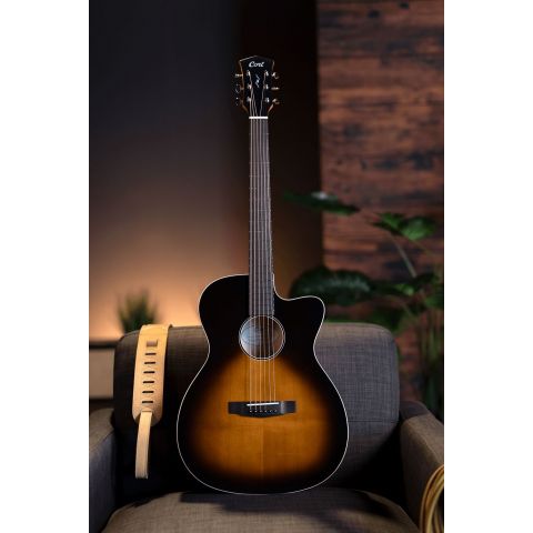 Cort Core-OC Maple BBSG con Funda Brown Burst Top Semi Gloss 