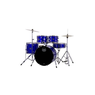 Mapex Comet Batería Acústica 22" Indigo Blue con Herrajes, Platos y Baquetas