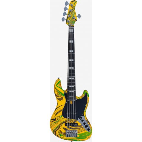 Sire Marcus Miller V7 ALDER-5 New Gen Bajo Eléctrico 5 cuerdas Yellow Swirl
