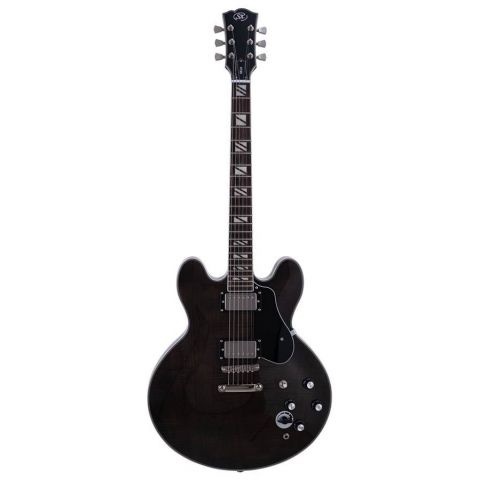 SX SEL6CTBK Archtop Transparent Black Guitarra Eléctrica