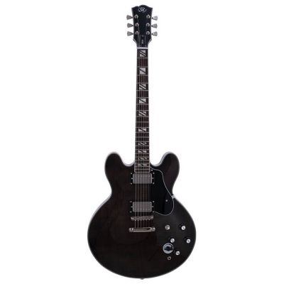 SX SEL6CTBK Archtop Transparent Black Guitarra Eléctrica