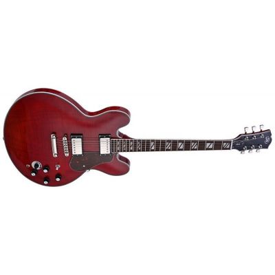 SX SEL6CTRD Archtop Transparent Red Guitarra Eléctrica