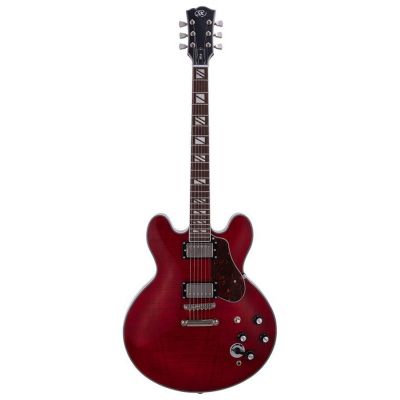 SX SEL6CTRD Archtop Transparent Red Guitarra Eléctrica