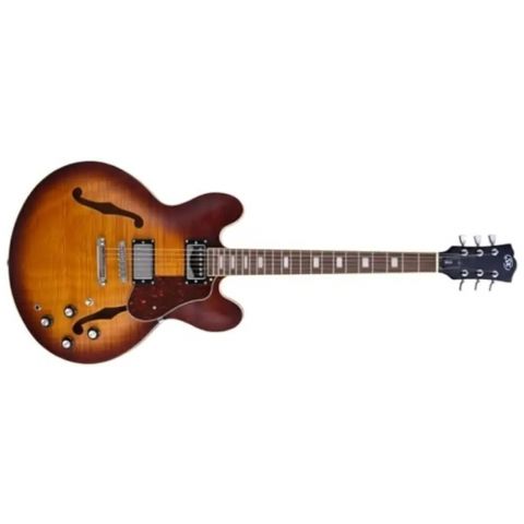 SX SEL6FODS Semicaja Desert Sunburst Guitarra Eléctrica