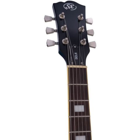 SX SEL6FOTBU Semicaja Transparent Blue Guitarra Eléctrica