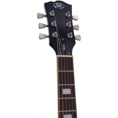 SX SEL6FOTBU Semicaja Transparent Blue Guitarra Eléctrica
