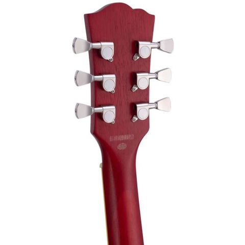 SX SEL6FOTRD Semicaja Transparent Red Guitarra Eléctrica