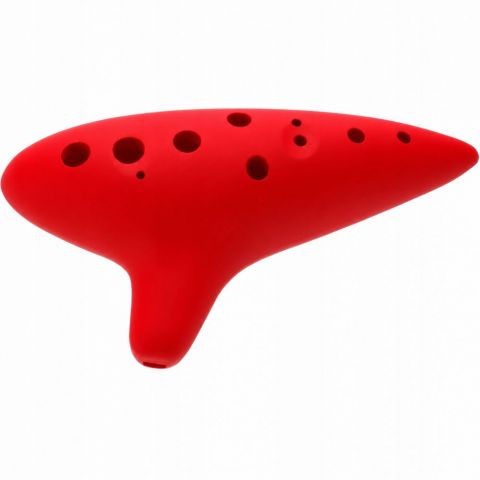 Woodi WRO-917-DRE Ocarina  Roja Fuerte