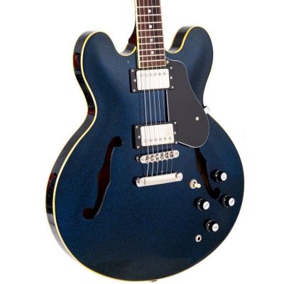 SX SEL6GBU Semicaja Glitter Blue Guitarra Eléctrica