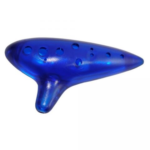Woodi WRO-917-MBL Ocarina Transparente Azul Fuerte