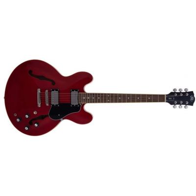 SX SEL6TRD Semicaja Transparent Red Guitarra Eléctrica