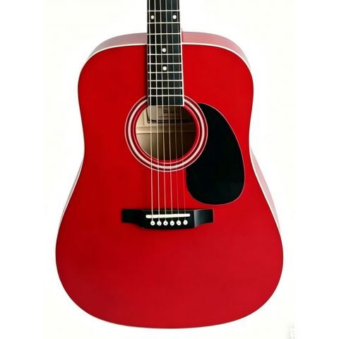 Memphis FG02941RD Guitarra Acústica Roja