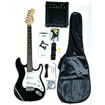 Memphis YSKG01BK Stratocaster Negra Pack Guitarra Eléctrica