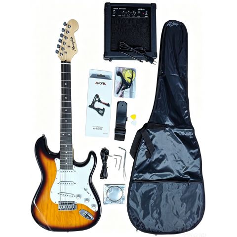 Memphis YSKG01SB Stratocaster Sunburst Pack Guitarra Eléctrica