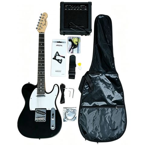 Memphis YSKG03BK Telecaster Negra Pack Guitarra Eléctrica