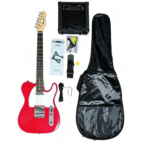 Memphis YSKG03RD Telecaster Roja Pack Guitarra Eléctrica