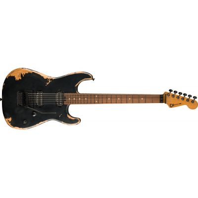 Charvel Pro-Mod Relic San Dimas Style 1 HH FR PF Weathered Black Guitarra Eléctrica