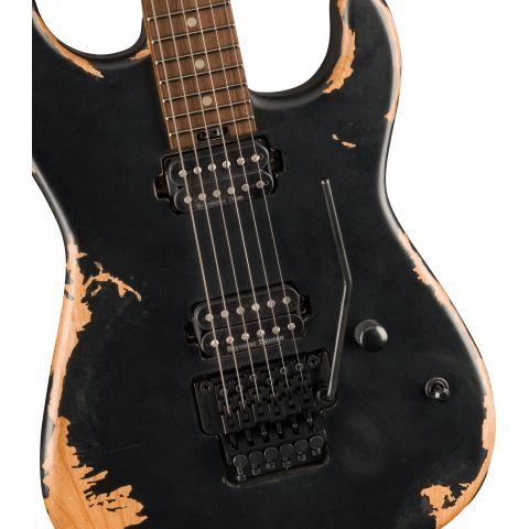 Charvel Pro-Mod Relic San Dimas Style 1 HH FR PF Weathered Black Guitarra Eléctrica