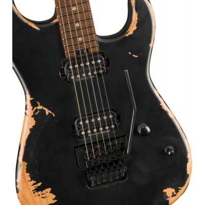 Charvel Pro-Mod Relic San Dimas Style 1 HH FR PF Weathered Black Guitarra Eléctrica