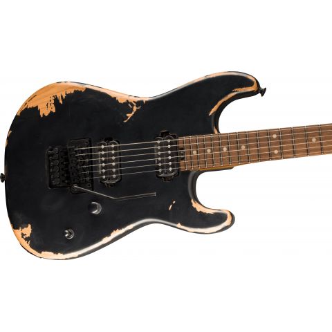 Charvel Pro-Mod Relic San Dimas Style 1 HH FR PF Weathered Black Guitarra Eléctrica