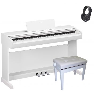 Pack Yamaha YDP-146 Arius Piano DIgital Blanco con Banqueta y Auricular