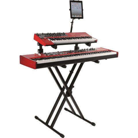 QuikLok QL642 Soporte Teclado en X Doble Perfil   2 Niveles