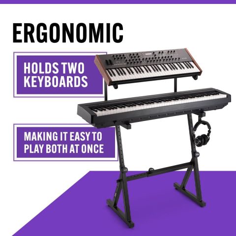 On Stage KS1365 Soporte Doble de Teclado Z