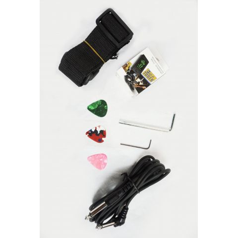 Pack Memphis Kest2sb  Guitarra Eléctrica 30" cadete con estuche y funda