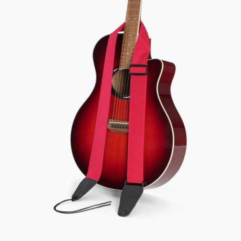 On Stage GSA10BU Correa Guitarra Burgundy