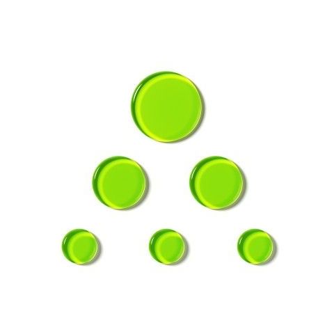 SlapKlatz MINI - 6 Gel Pads w case - Alien Green