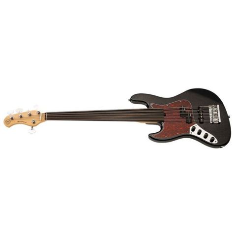 Sadowsky MetroExpress 21 Fret Hyprid PJ Morado 5 Fretless Zurdo Solid Black High Polish