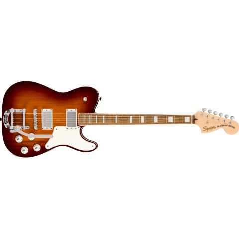 Squier Paranormal Troublemaker Telecaster Deluxe Bigsby Honey Sunburst Guitarra Eléctrica
