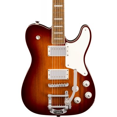 Squier Paranormal Troublemaker Telecaster Deluxe Bigsby Honey Sunburst Guitarra Eléctrica