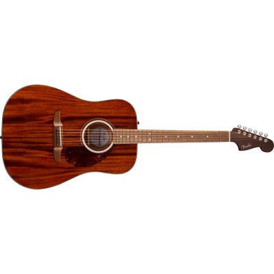 Fender California Deluxe Redondo Mahogany Walnut Fingerboard Natural Guitarra Acústica
