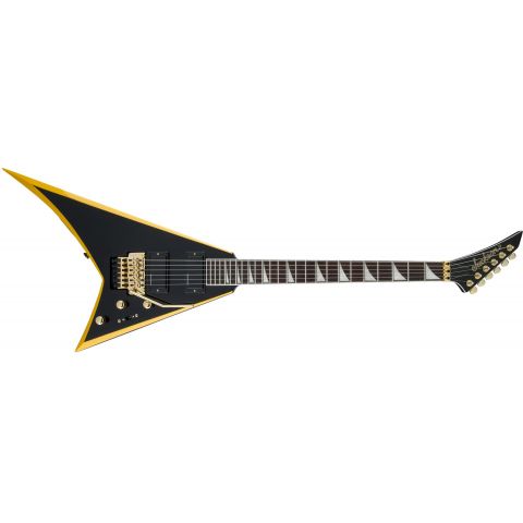 JACKSON X Rhoads RRX24, Laurel Fingerboard, Black with Yellow Bevels