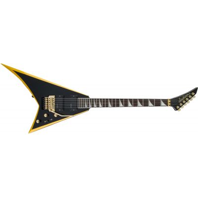 JACKSON X Rhoads RRX24, Laurel Fingerboard, Black with Yellow Bevels